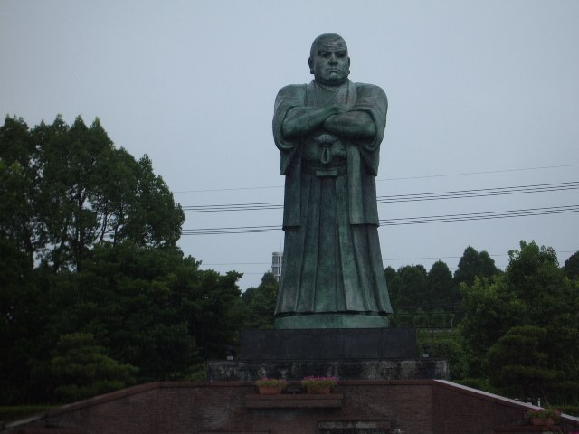 西郷公園の西郷隆盛の石像
